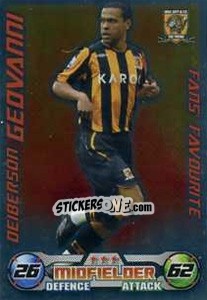Sticker Deiberson Geovanni - English Premier League 2008-2009. Match Attax Extra n. 120 - Topps