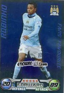 Figurina Robinho - English Premier League 2008-2009. Match Attax Extra - Topps