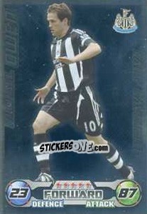 Sticker Michael Owen - English Premier League 2008-2009. Match Attax Extra - Topps