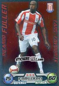 Sticker Ricardo Fuller - English Premier League 2008-2009. Match Attax Extra - Topps