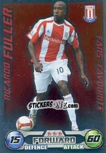 Sticker Ricardo Fuller - English Premier League 2008-2009. Match Attax Extra n. 127 - Topps