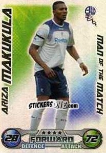 Sticker Ariza Makukula - English Premier League 2008-2009. Match Attax Extra - Topps