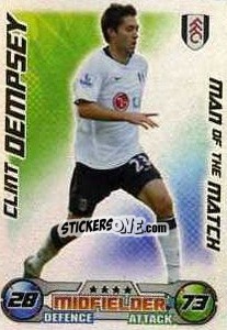 Sticker Clint Dempsey - English Premier League 2008-2009. Match Attax Extra - Topps