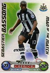 Sticker Sebastien Bassong - English Premier League 2008-2009. Match Attax Extra n. 145 - Topps