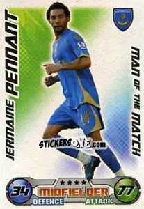 Sticker Jermaine Pennant - English Premier League 2008-2009. Match Attax Extra n. 146 - Topps