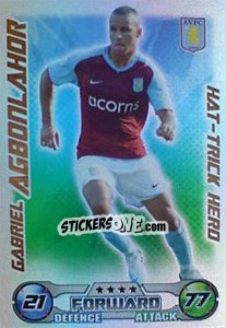 Sticker Gabriel Agbonlahor - English Premier League 2008-2009. Match Attax Extra n. 154 - Topps