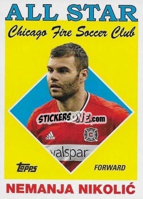 Sticker Nemanja Nikolic - MLS 2018
 - Topps