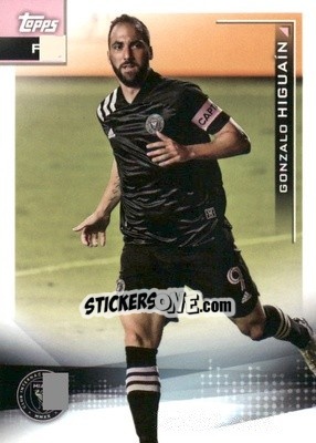 Sticker Gonzalo Higuaín - MLS 2021
 n. 65 - Topps