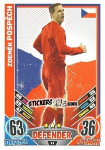 Sticker Zdenek Pospech - England 2012. Match Attax n. 13 - Topps