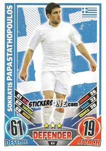 Sticker Sokratis Papastathopoulos - England 2012. Match Attax - Topps