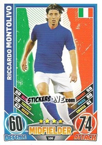 Sticker Riccardo Montolivo - England 2012. Match Attax - Topps