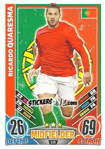 Sticker Ricardo Quaresma - England 2012. Match Attax n. 125 - Topps