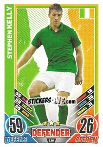 Sticker Stephen Kelly - England 2012. Match Attax - Topps