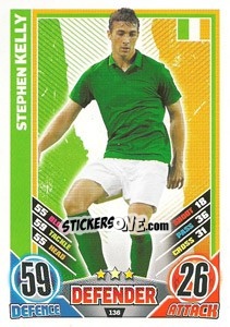 Sticker Stephen Kelly - England 2012. Match Attax n. 136 - Topps