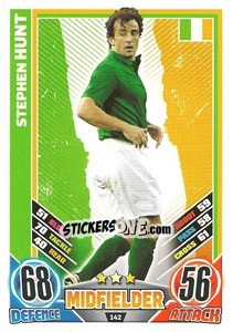Sticker Stephen Hunt - England 2012. Match Attax - Topps