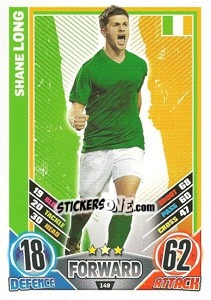 Sticker Shane Long - England 2012. Match Attax n. 149 - Topps