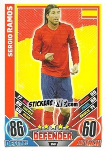 Figurina Sergio Ramos - England 2012. Match Attax - Topps