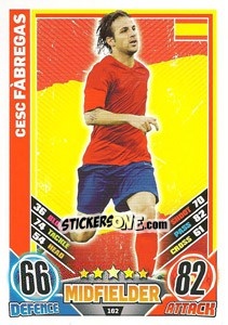 Sticker Cesc Fabregas - England 2012. Match Attax n. 162 - Topps