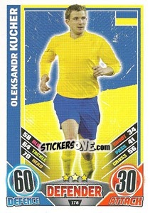 Sticker Oleksandr Kucher - England 2012. Match Attax - Topps