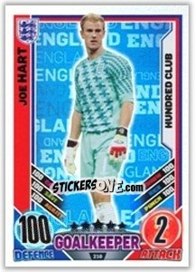 Sticker Joe Hart - England 2012. Match Attax n. 210 - Topps