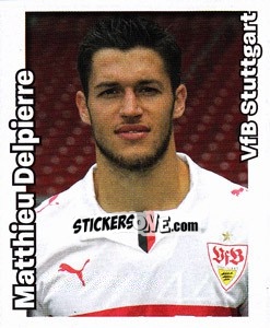 Sticker Matthieu Delpierre - German Football Bundesliga 2008-2009 n. 447 - Panini