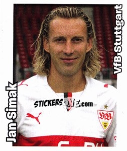 Sticker Jan Simak - German Football Bundesliga 2008-2009 n. 458 - Panini