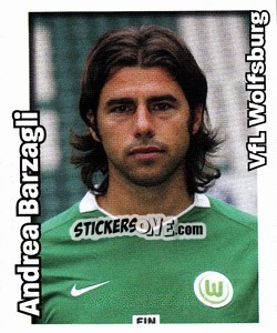 Sticker Andrea Barzagli - German Football Bundesliga 2008-2009 - Panini