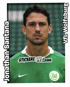 Sticker Jonathan Santana - German Football Bundesliga 2008-2009 - Panini