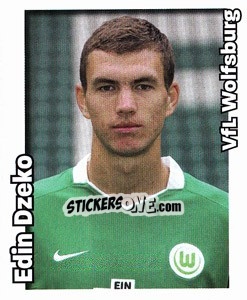 Cromo Edin Dzeko - German Football Bundesliga 2008-2009 - Panini