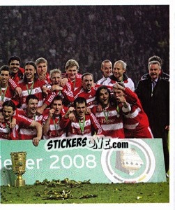 Sticker Borussia Dortmund-FC Bayern Munchen 1:2 n.V. (1:1, 0:1) - German Football Bundesliga 2008-2009 n. 494 - Panini