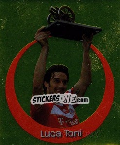 Sticker Luca Toni - Torschützenkonig 2007/2008 - German Football Bundesliga 2008-2009 n. 2 - Panini