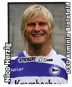 Sticker Nico Herzig - German Football Bundesliga 2008-2009 n. 42 - Panini