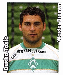 Sticker Dusko Tosic - German Football Bundesliga 2008-2009 n. 100 - Panini