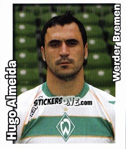 Sticker Hugo Almeida - German Football Bundesliga 2008-2009 n. 107 - Panini