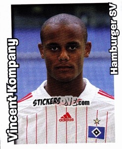 Sticker Vincent Kompany - German Football Bundesliga 2008-2009 n. 204 - Panini