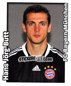 Sticker Hans Jörg Butt - German Football Bundesliga 2008-2009 - Panini