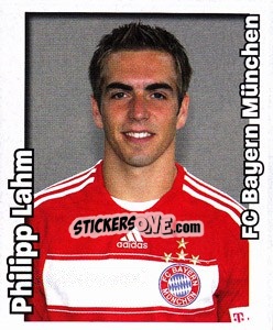 Sticker Philipp Lahm - German Football Bundesliga 2008-2009 n. 395 - Panini