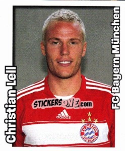 Sticker Christian Lell - German Football Bundesliga 2008-2009 - Panini