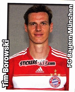 Sticker Tim Borowski - German Football Bundesliga 2008-2009 - Panini