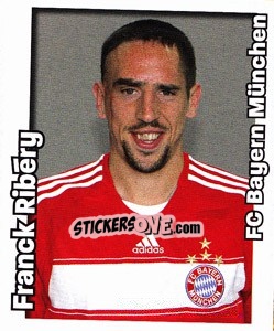 Cromo Franck Ribery - German Football Bundesliga 2008-2009 - Panini