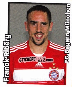 Sticker Franck Ribery - German Football Bundesliga 2008-2009 n. 402 - Panini
