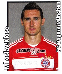 Sticker Miroslav Klose - German Football Bundesliga 2008-2009 n. 406 - Panini