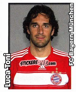 Cromo Luca Toni - German Football Bundesliga 2008-2009 - Panini