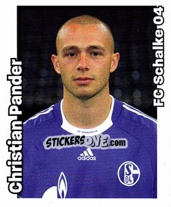 Cromo Christian Pander - German Football Bundesliga 2008-2009 - Panini