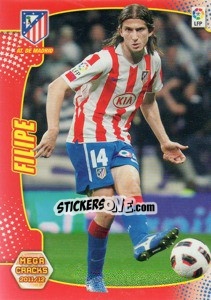 Cromo Filipe Luis - Liga BBVA 2011-2012. Megacracks - Panini