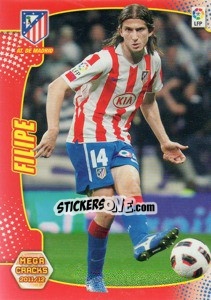 Figurina Filipe Luis - Liga BBVA 2011-2012. Megacracks - Panini