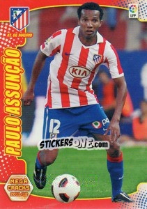 Sticker Paulo Assuncao - Liga BBVA 2011-2012. Megacracks n. 27 - Panini