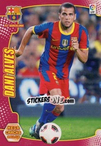 Figurina Dani Alves - Liga BBVA 2011-2012. Megacracks - Panini