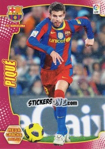 Sticker Pique - Liga BBVA 2011-2012. Megacracks n. 42 - Panini