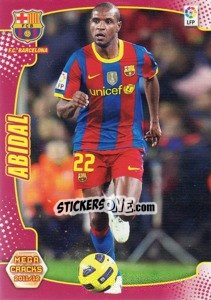 Sticker Abidal - Liga BBVA 2011-2012. Megacracks - Panini